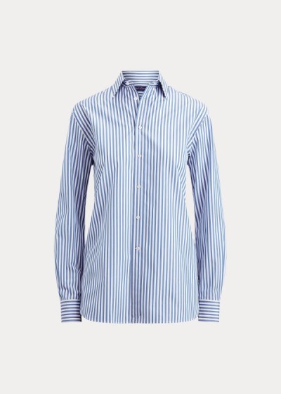 Camisa Ralph Lauren Adrien Striped Algodão Mulher 87604-EFWH